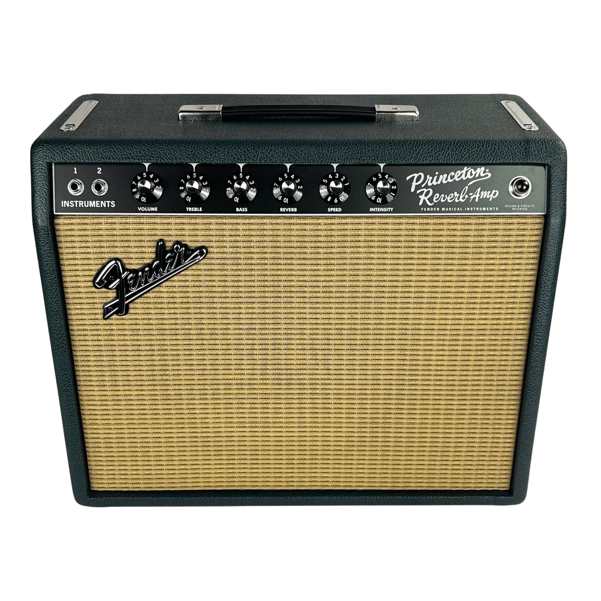 Fender 65 Princeton Reverb - British Racing Green/Wheat – Found Sound