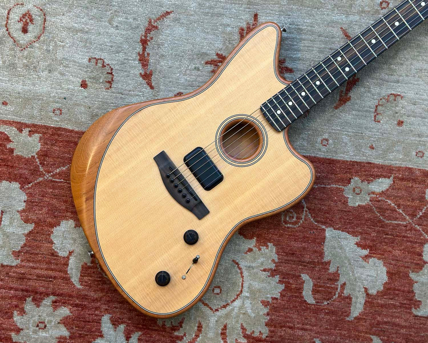 2022 Fender American Acoustasonic Jazzmaster - Natural