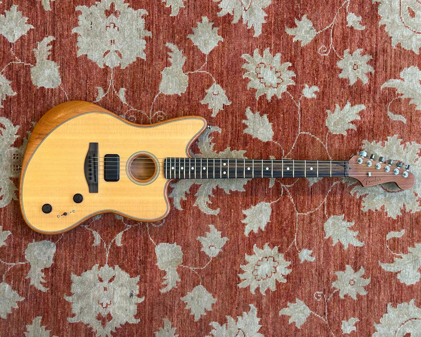 2022 Fender American Acoustasonic Jazzmaster - Natural