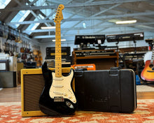 Load image into Gallery viewer, 2011 Fender American Standard Stratocaster - Black with Maple Neck w/ Original Hard Shell Case, Strap &amp; Case Candy
