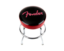 Load image into Gallery viewer, Fender Barstool - Red Sparkle Logo 24&quot;
