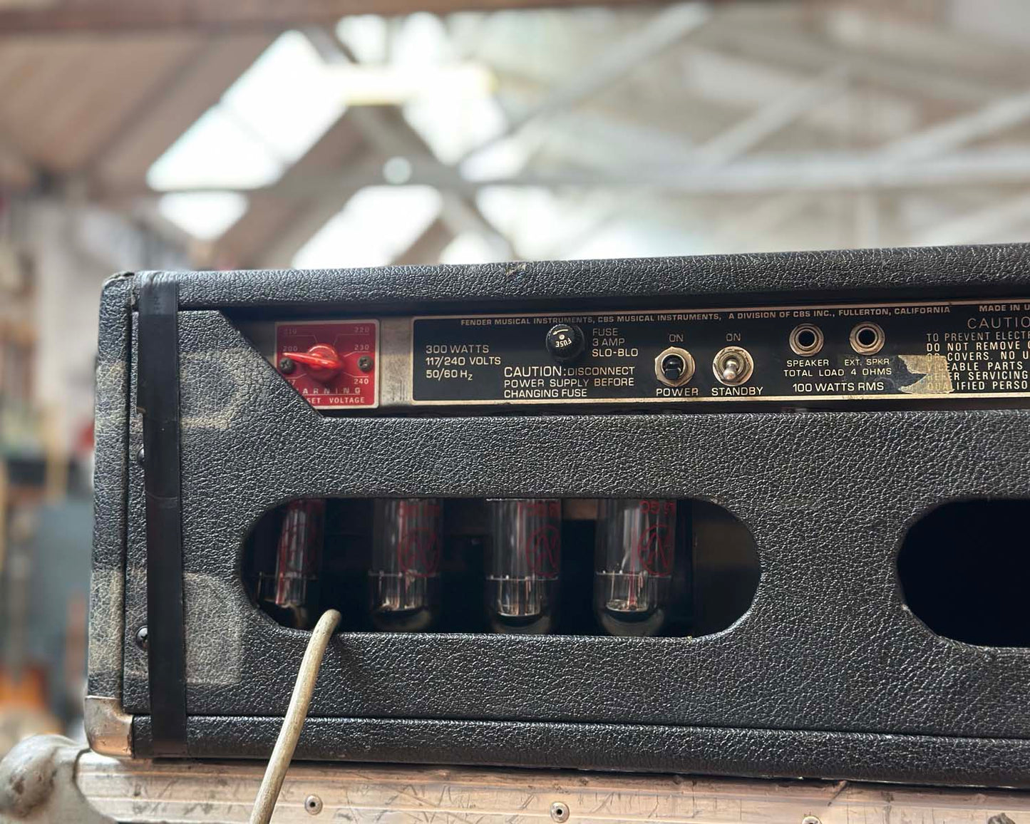 1976 Fender Bassman 100 'Silverface' Amp Head