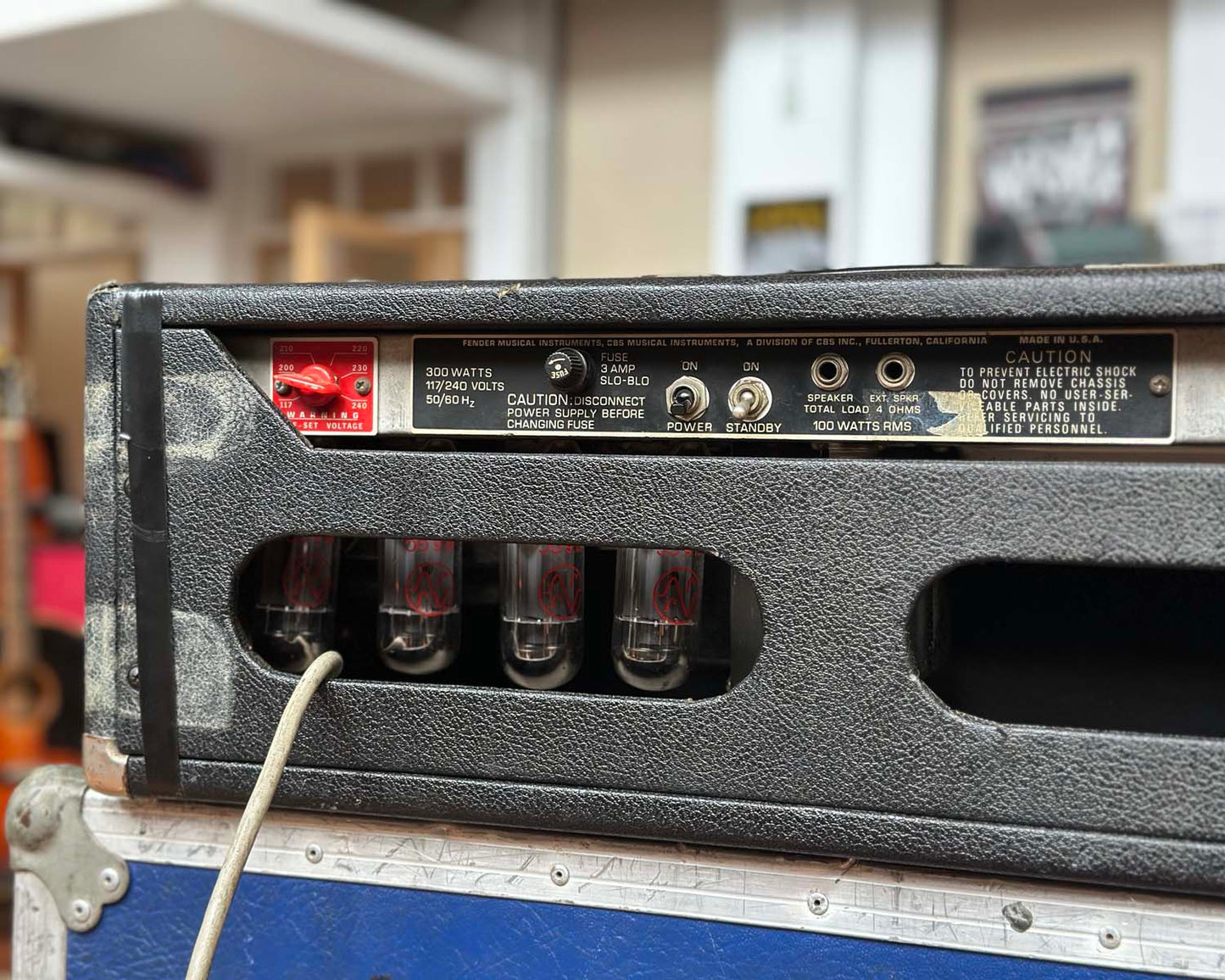 1976 Fender Bassman 100 'Silverface' Amp Head