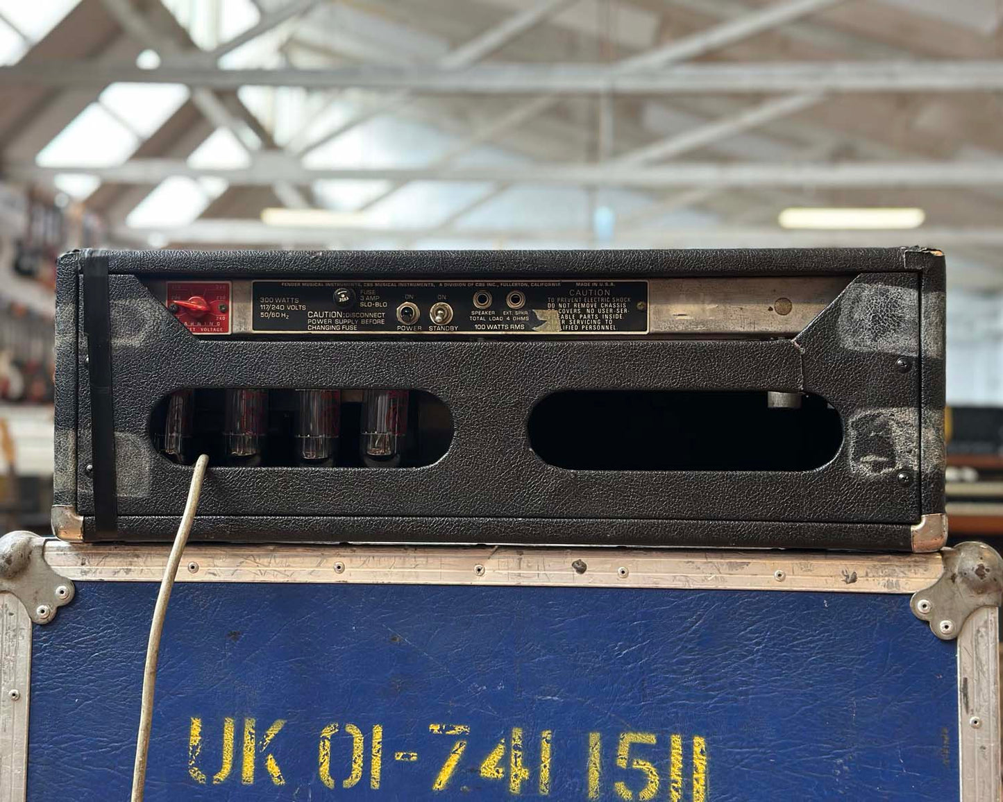 1976 Fender Bassman 100 'Silverface' Amp Head