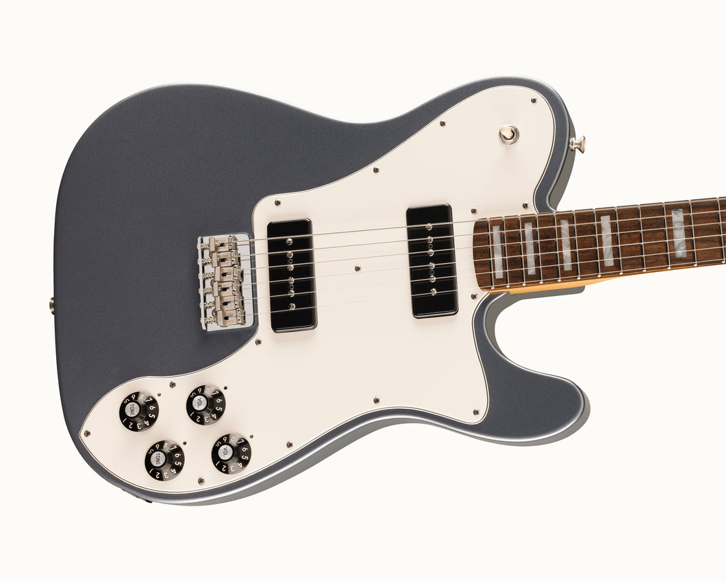 Fender Chris Shiflett Cleaver Telecaster Deluxe, Rosewood Fingerboard, Charcoal Frost Metallic