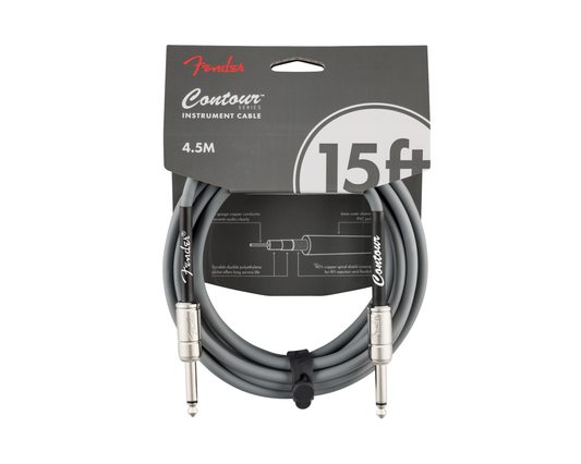 Fender Contour 15' Cable - Inca Silver