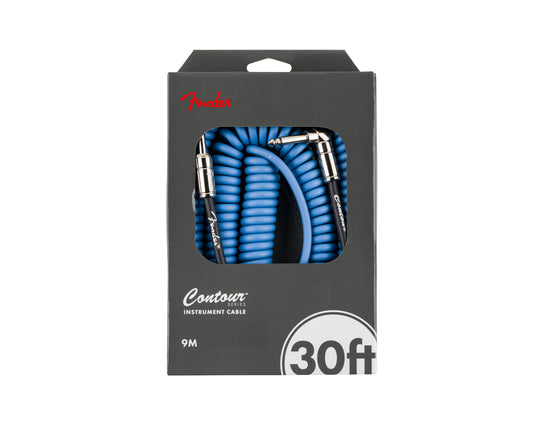 Fender Contour 30' Coiled Cable Lake Placid Blue
