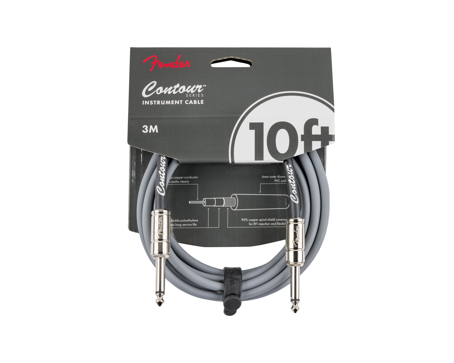 Fender Contour Instrument Cable Inca Silver 10'