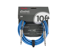 Load image into Gallery viewer, Fender Contour Instrument Cable Lake Placid Blue 10'
