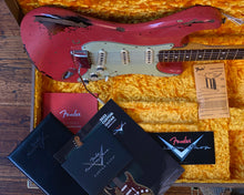 Load image into Gallery viewer, &#39;22 Fender Custom Shop Michael Landau Signature 1963 Stratocaster w/ OHSC, Candy &amp; Original Shipping Box - Mint Condition
