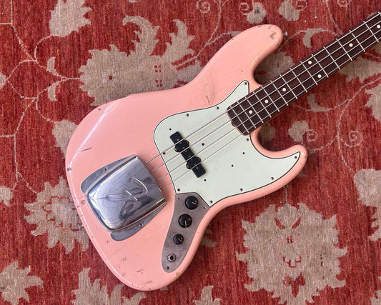 2020 Fender Custom Shop '62 Jazz Bass Journeyman Relic - Shell Pink