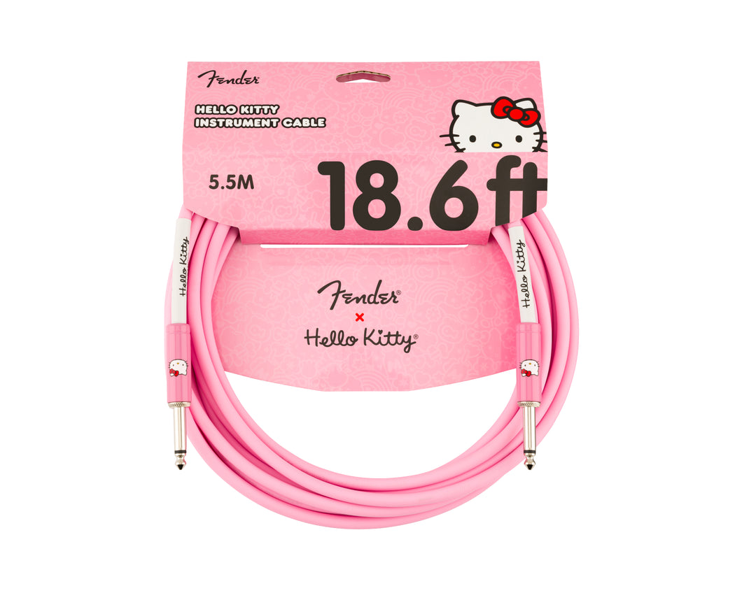 Fender Hello Kitty 18.6' Instrument Cable - Pink