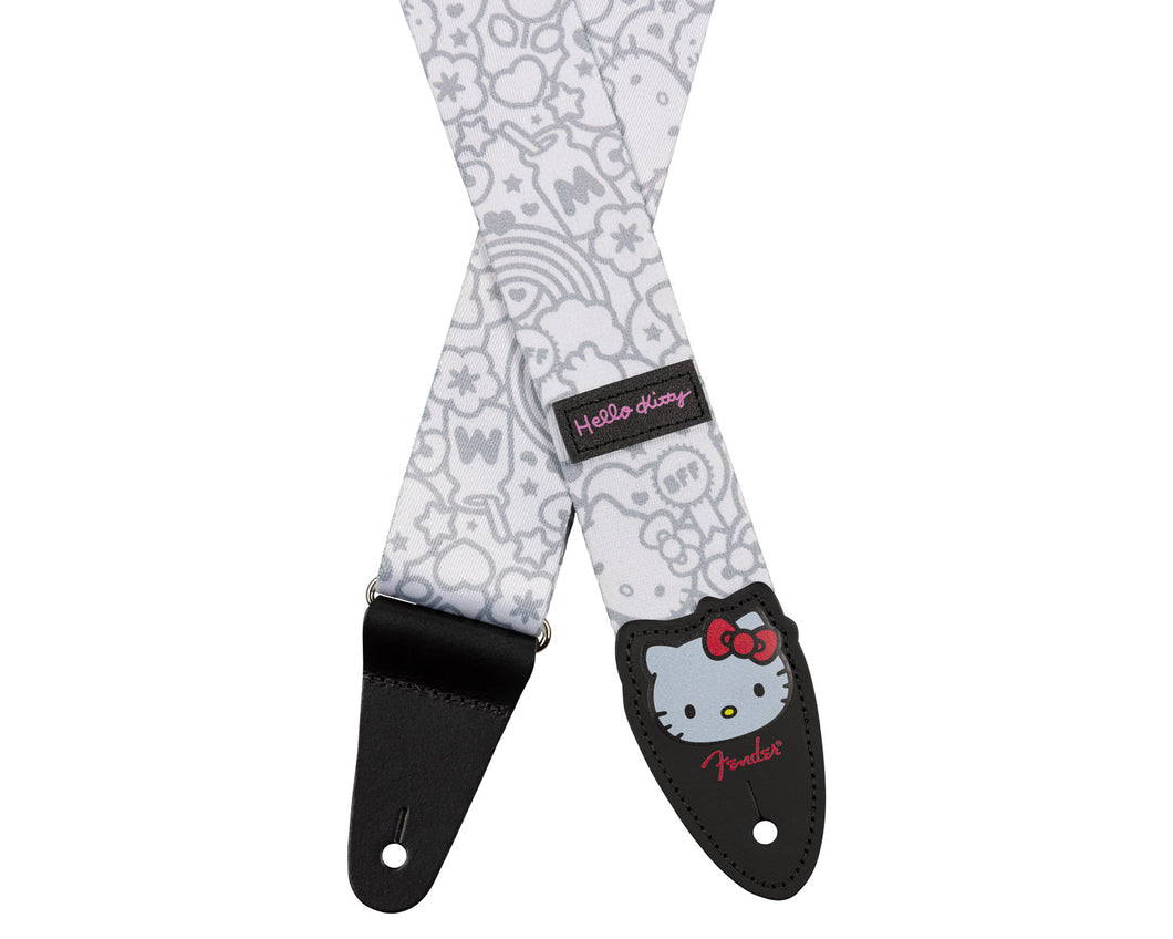 Fender Hello Kitty White Poly Strap 2