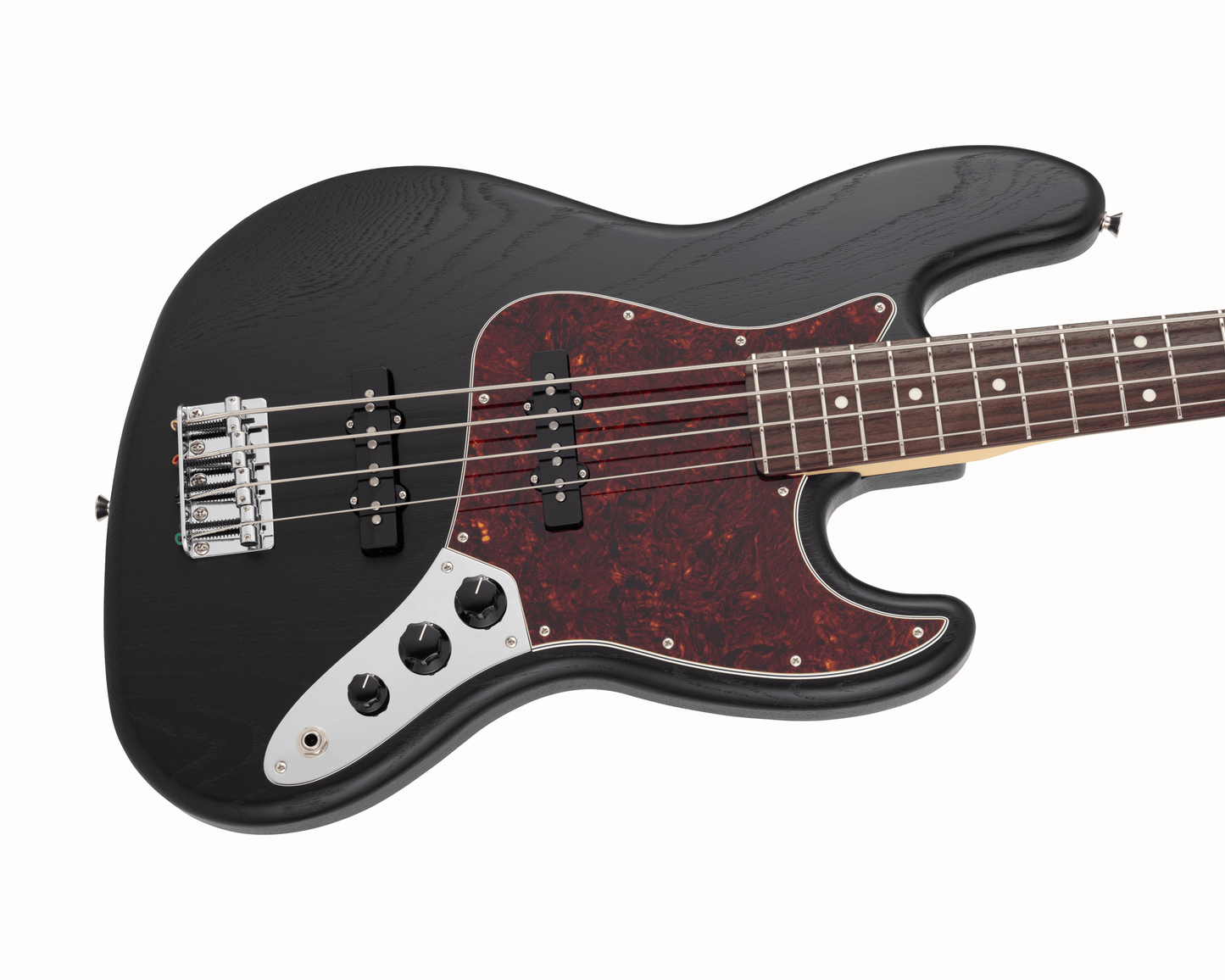 Fender Made in Japan Limited Jazz Bass Raw Ash - Black – Found Sound Fender Made in Japan Limited Jazz Bass Raw Ash - Black – Found Sound