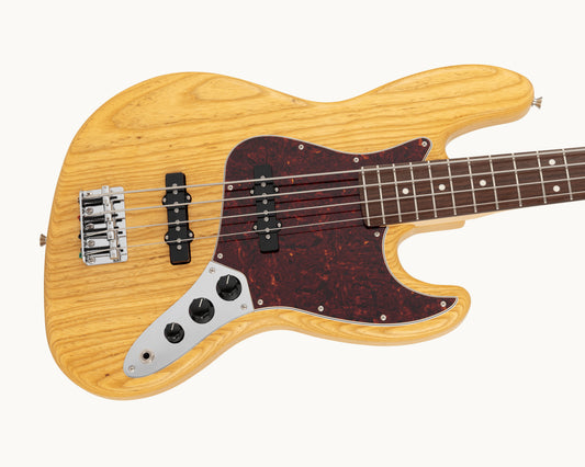 Fender Made in Japan Limited Jazz Bass Raw Ash - Vintage Natural