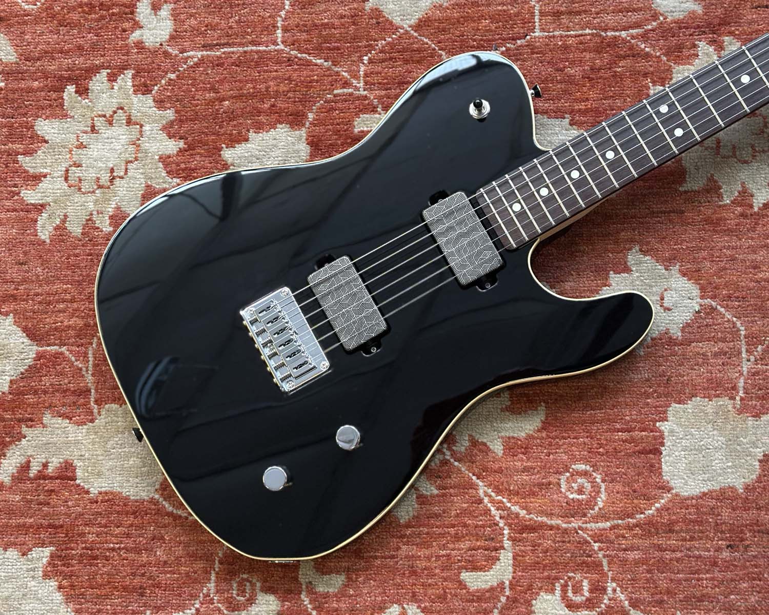Fender Made in Japan Modern Telecaster HH Black w/ Bare Knuckle Polymath Humbuckers
