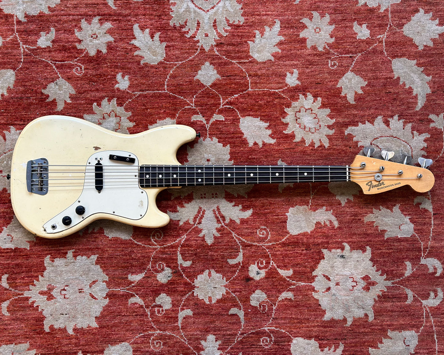 1974 Fender Musicmaster Bass - White
