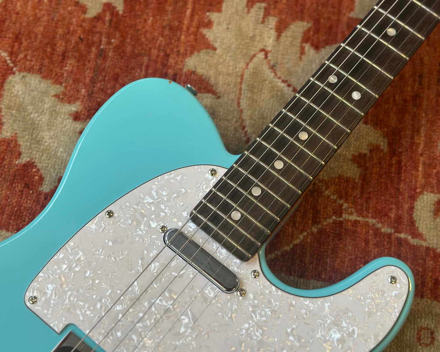 Fender Partscaster Telecaster - Daphne Blue w/ Bigsby & Vibramate Spoiler
