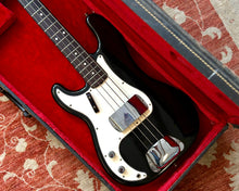 Load image into Gallery viewer, &#39;71 Left Handed Fender Precision Bass - Refinished Custom Colour Black w/ Case
