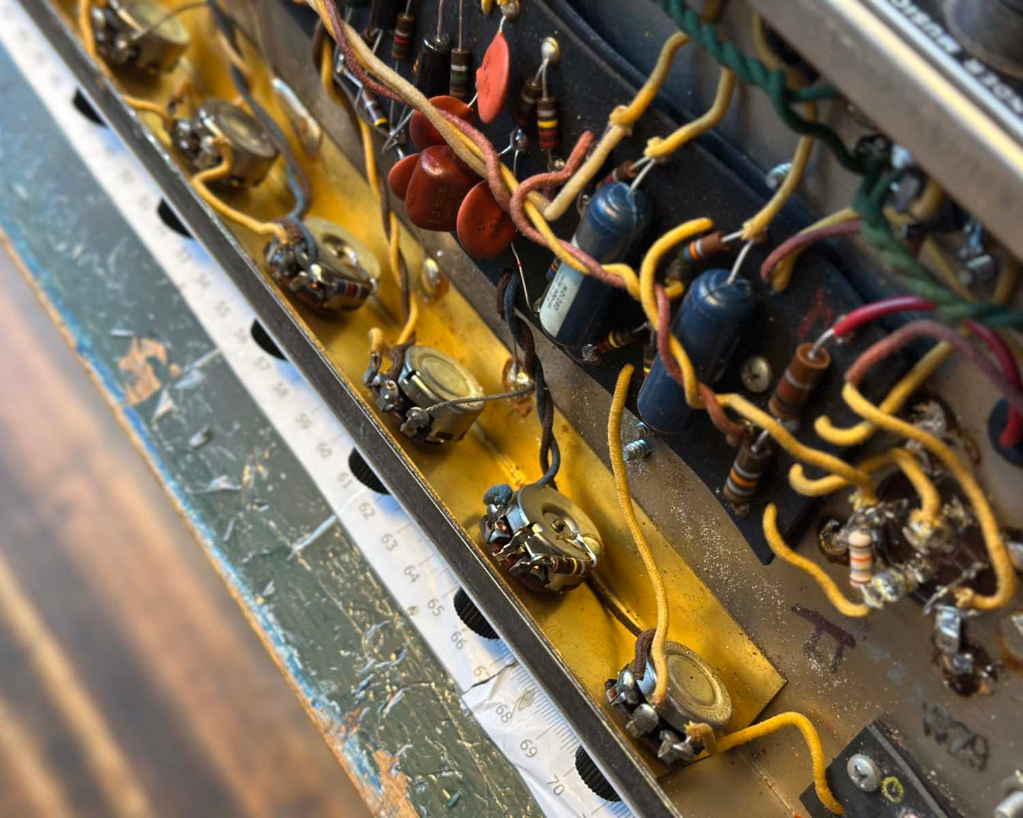 1966 Black Panel Fender Princeton Reverb-Amp - 110 Volts