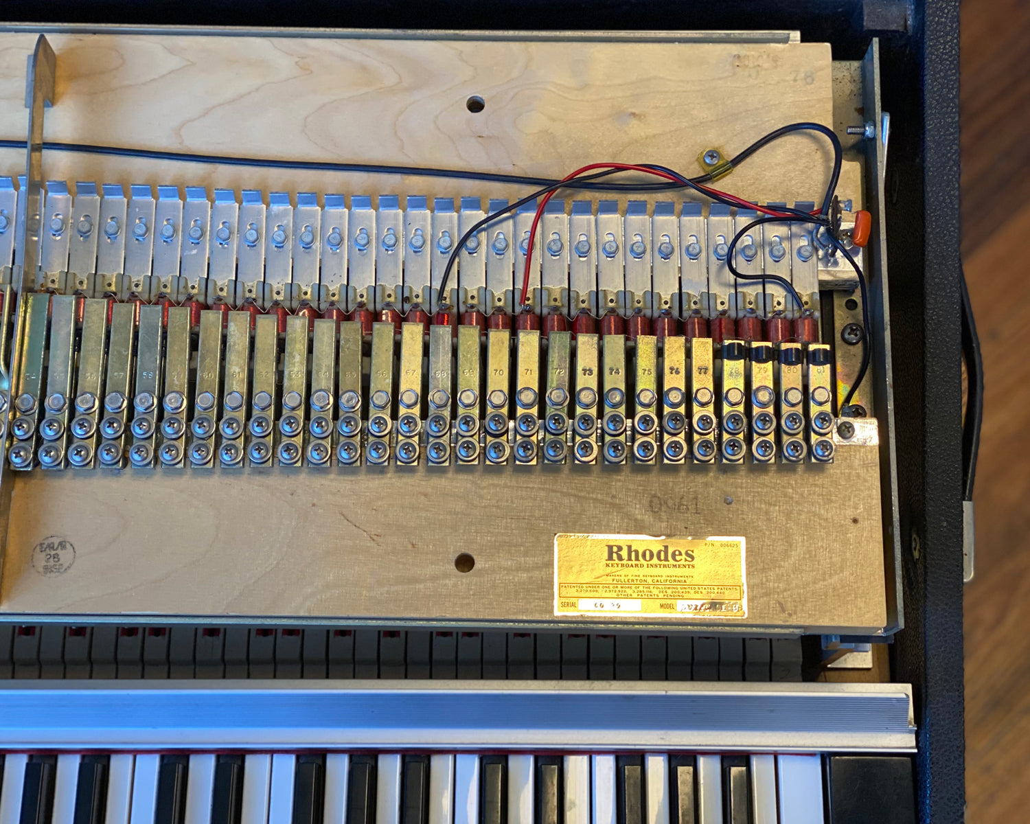 Fender rhodes sale serial number search