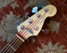 Load image into Gallery viewer, 1998 Fender Roscoe Beck Artist Series Bass V - Shoreline Gold w/OHSC
