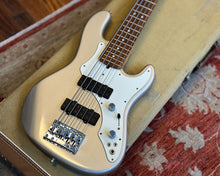 Load image into Gallery viewer, 1998 Fender Roscoe Beck Artist Series Bass V - Shoreline Gold w/OHSC
