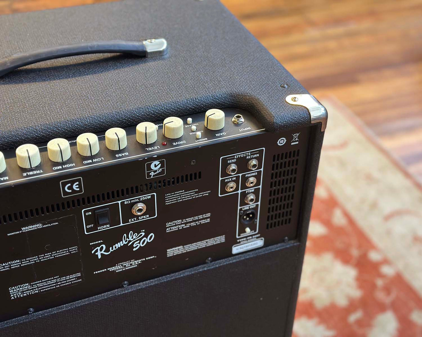 Fender Rumble 500 Bass Stack - Rumble 500 w/ 1x12" Extension Cabinet