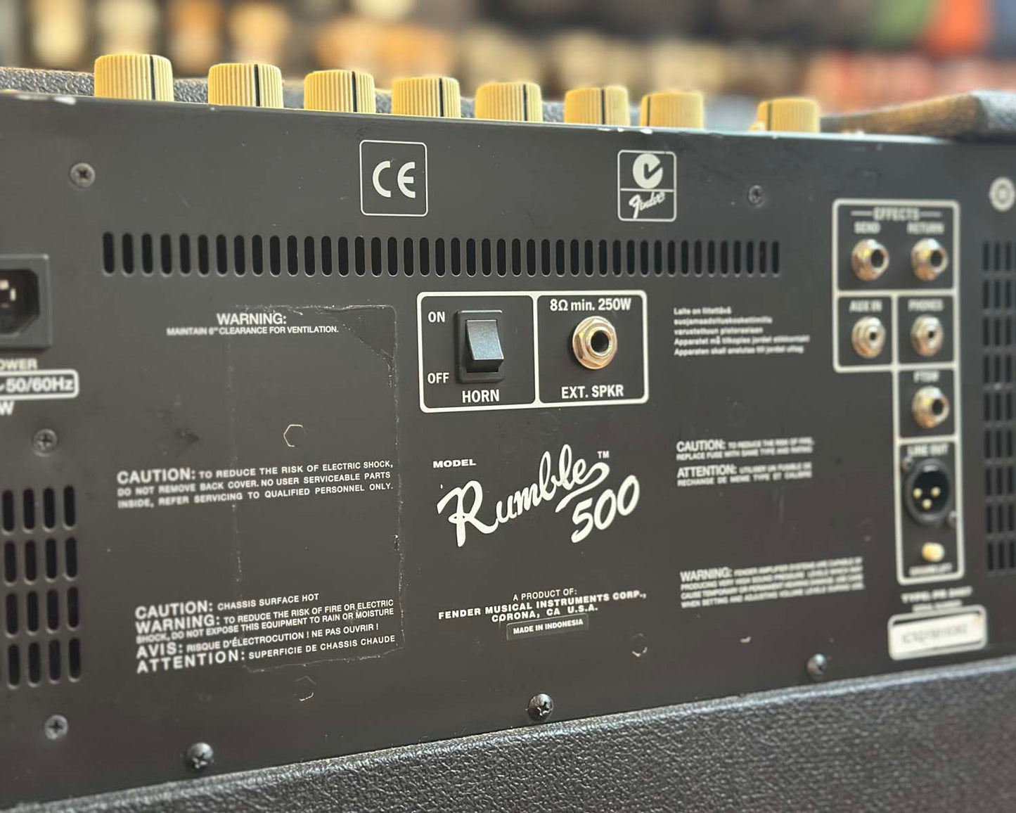 Fender Rumble 500 Bass Stack - Rumble 500 w/ 1x12" Extension Cabinet