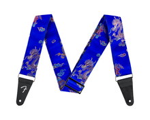 Load image into Gallery viewer, Fender Satin Dragon Strap - Royal Blue
