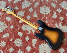 Load image into Gallery viewer, Fender Squier 40th Anniversary Jazz Bass - Vintage Edition w/ Black Anodized Pickguard &amp; Satin Wide 2-Color Sunburst
