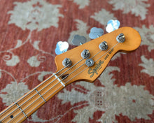 Load image into Gallery viewer, Fender Squier 40th Anniversary Jazz Bass - Vintage Edition w/ Black Anodized Pickguard &amp; Satin Wide 2-Color Sunburst
