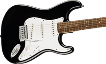 Load image into Gallery viewer, Fender Squier Affinity Series Stratocaster Mustang Micro Pack, Laurel Fingerboard, Black, Gig Bag
