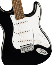 Load image into Gallery viewer, Fender Squier Affinity Series Stratocaster Mustang Micro Pack, Laurel Fingerboard, Black, Gig Bag
