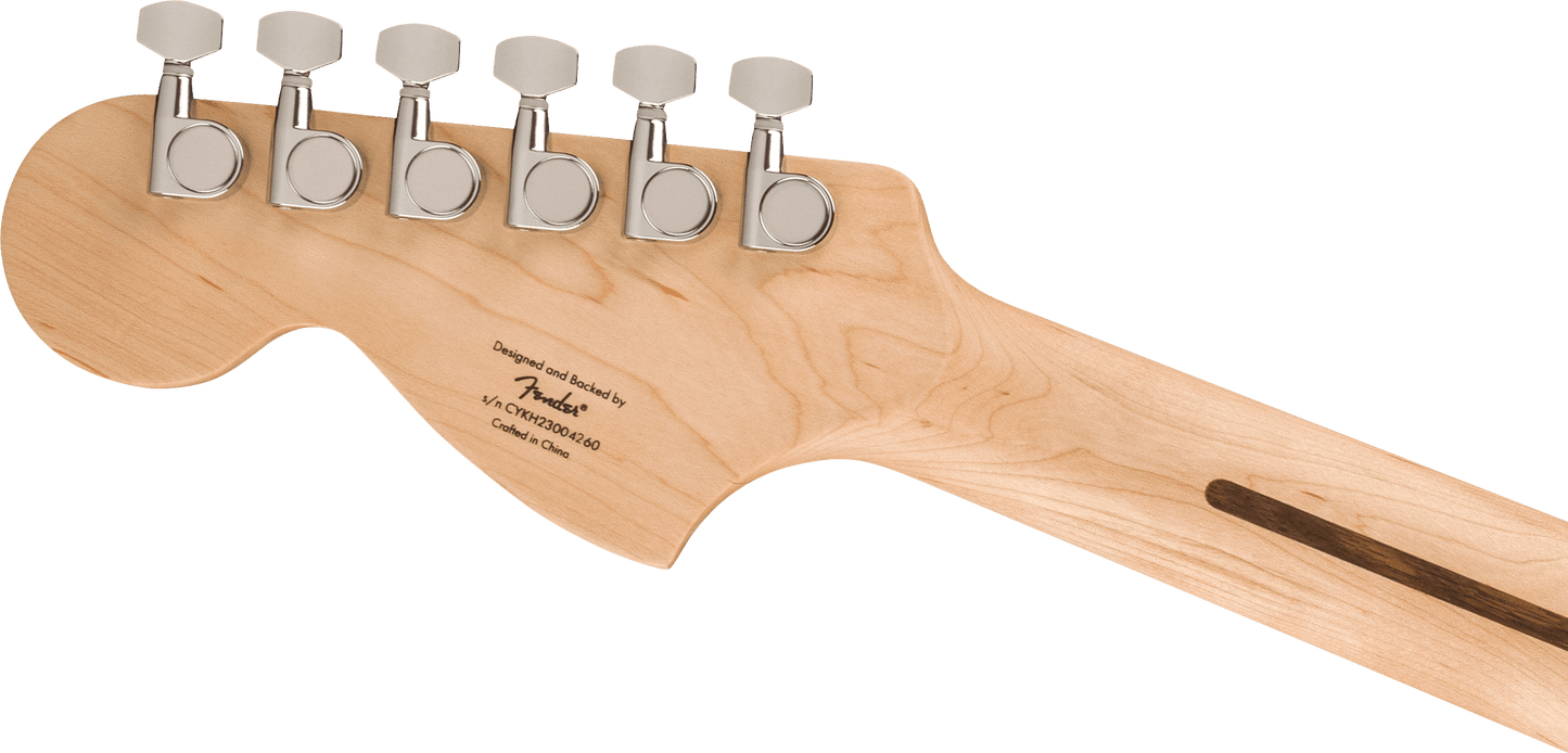 Fender Squier Affinity Series Stratocaster Mustang Micro Pack, Laurel Fingerboard, Black, Gig Bag