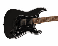 Load image into Gallery viewer, Fender Squier FSR Affinity Series Stratocaster HSS Laurel Fingerboard Black Pickguard Black Hardware Matching Headstock Metallic Black
