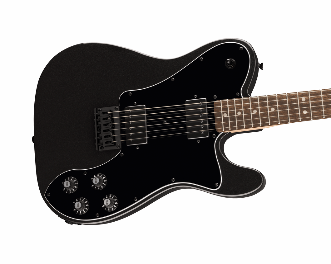 Fender Squier FSR Affinity Series Telecaster Deluxe Laurel Fingerboard Black Pickguard Black Hardware Matching Headstock - Metallic Black