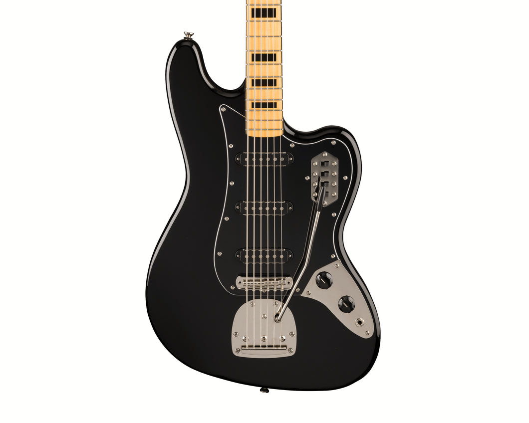Fender Squier FSR Classic Vibe Bass VI Maple Fingerboard Black Pickguard Matching Headstock Black