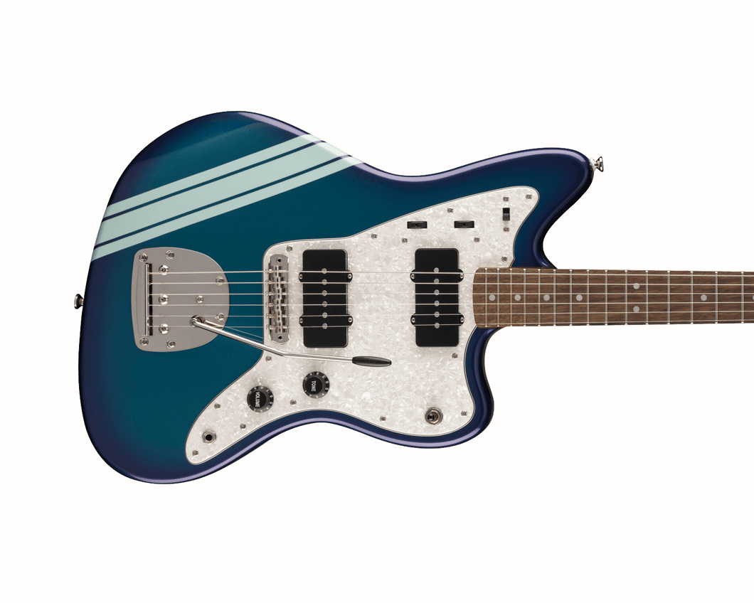 Fender Squier FSR Classic Vibe '60s Jazzmaster Laurel Fingerboard White Pickguard Black Plastic Parts Matching Headstock Competition Burgundy