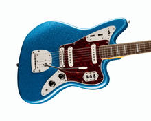 Load image into Gallery viewer, Fender Squier FSR Classic Vibe &#39;70s Jaguar Laurel Fingerboard Tortoiseshell Pickguard Matching Headstock Blue Sparkle
