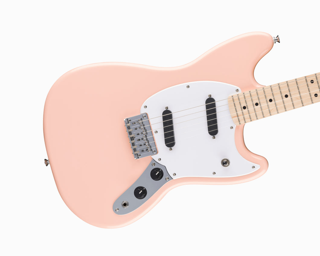 Fender Squier FSR Squier Sonic Mustang Maple Fingerboard - Shell Pink