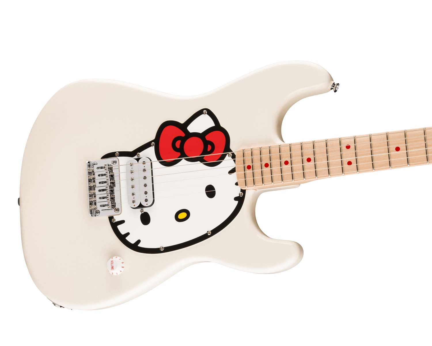 Fender Squier Hello Kitty Stratocaster White