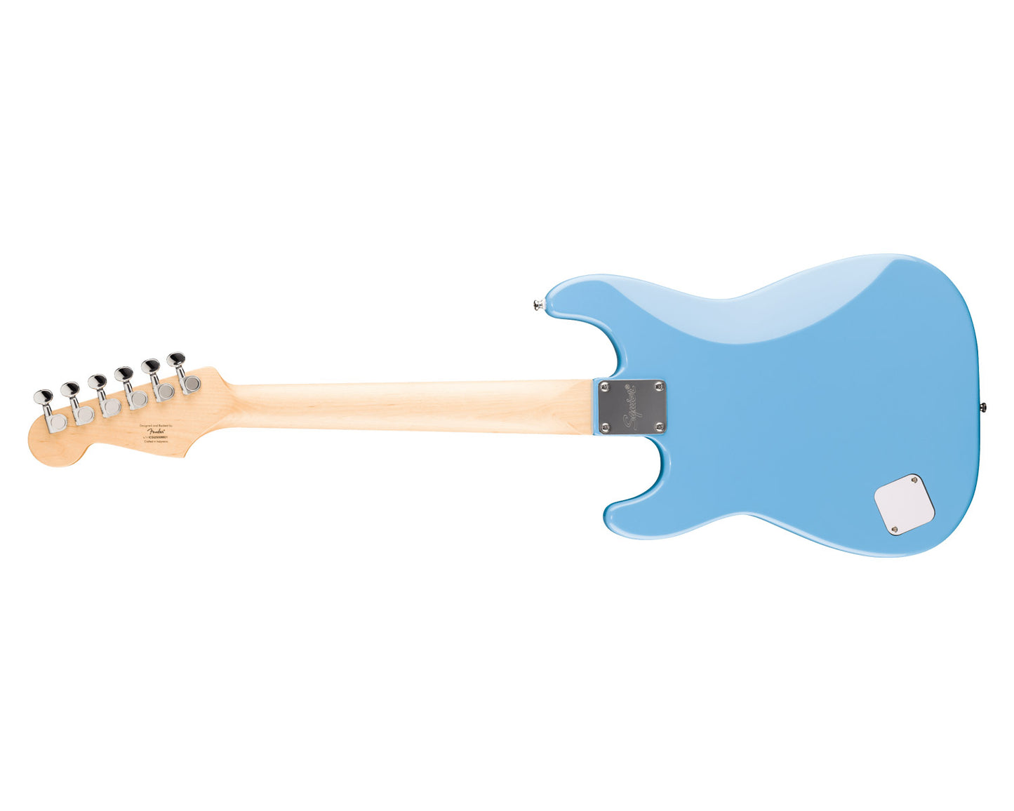 Fender Squier Mini Stratocaster, Maple Fingerboard, White Pickguard, California Blue