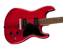 Load image into Gallery viewer, Fender Squier Paranormal Strat-O-Sonic - Crimson Red Transparent
