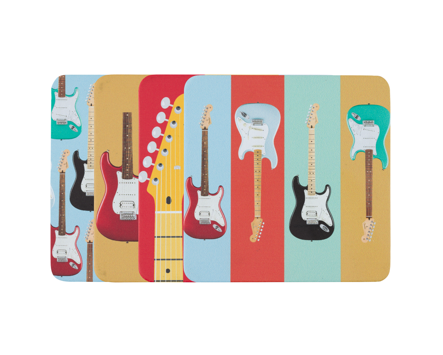 Fender Stratocaster Modern Design Coaster Set