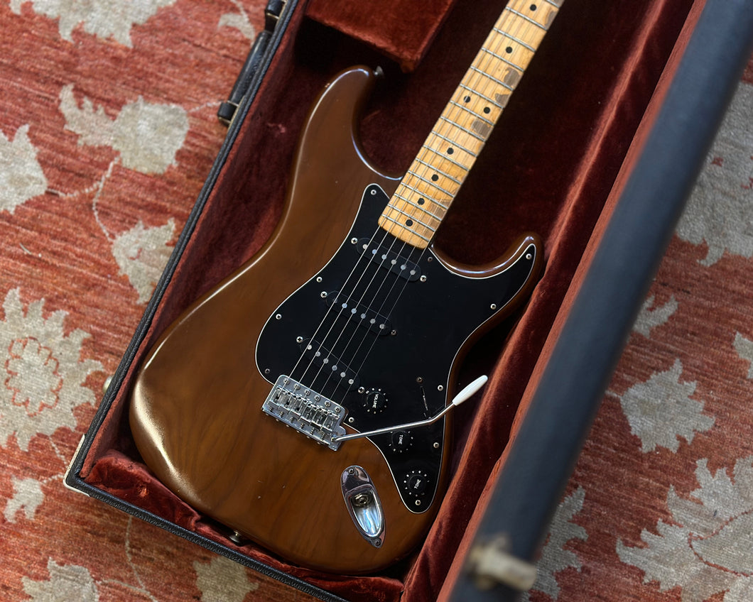 1978 Fender Stratocaster - Mocha w/ OHSC & Spare set of 1978 Fender Super Bullet Strings