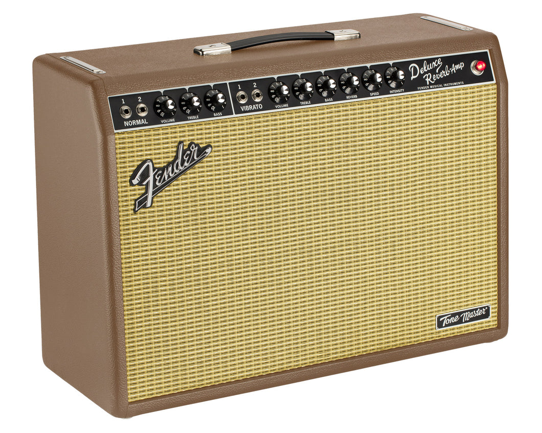 Fender Tone Master Deluxe Reverb w/Celestion Neo Speaker - Brown Nubtex/Wheat