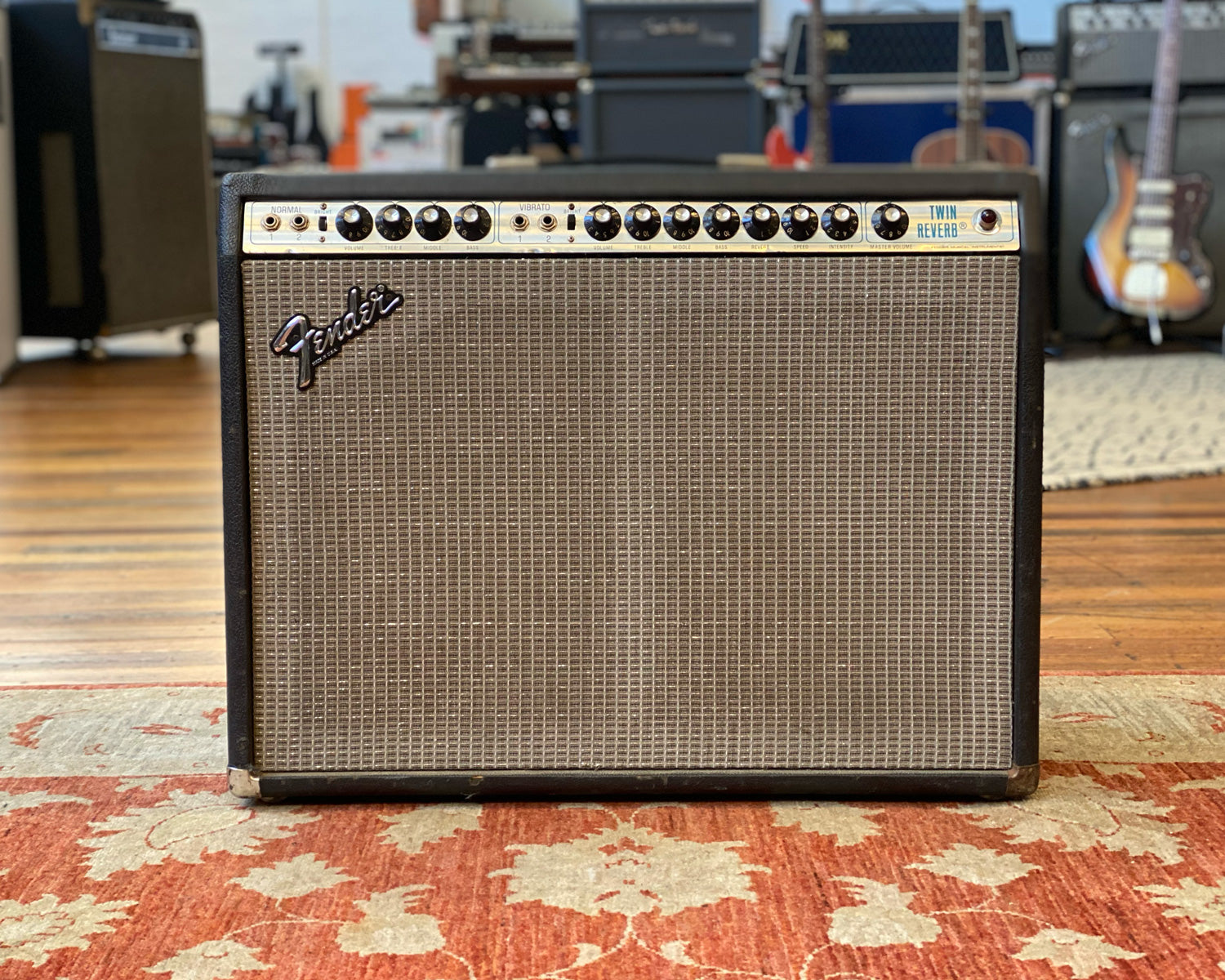 78 Fender Twin Reverb - Blackface Mod w/ Original Amp Cover ...