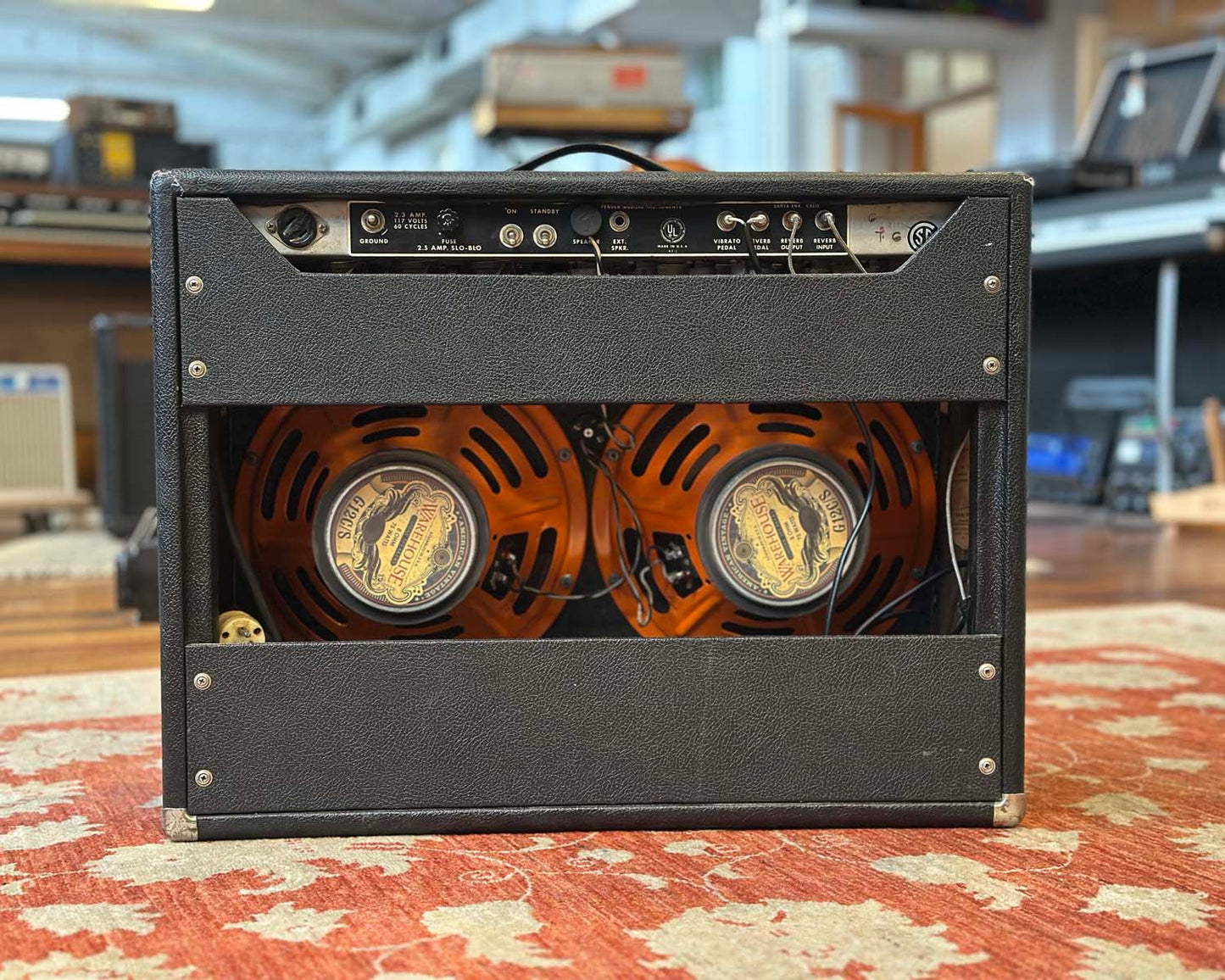 1969 Fender Twin Reverb Amp Black Face Valve Combo