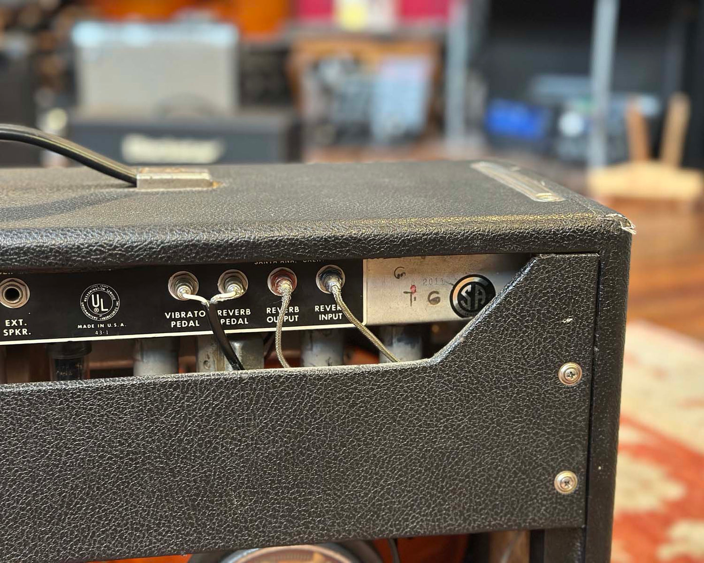1969 Fender Twin Reverb Amp Black Face Valve Combo